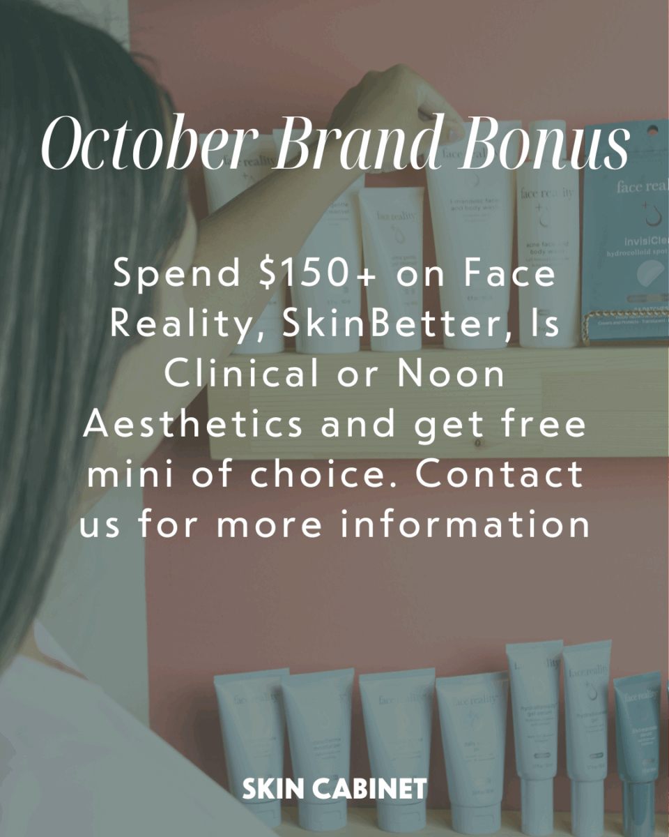 free gift with purchase skin cabinet skinbetter noon aesthetics, face reality